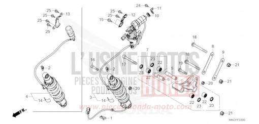 COUSSIN ARRIERE GL1800BDN de 2022